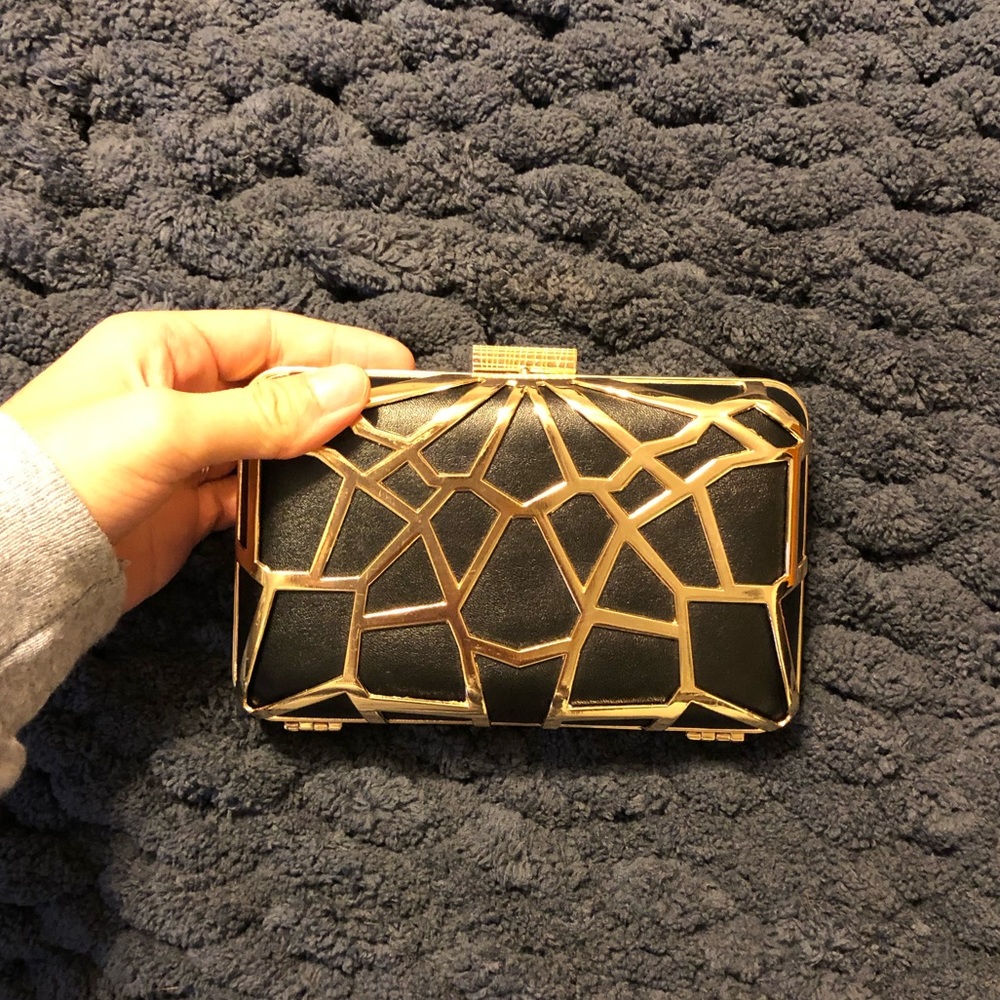 Black & gold beautiful clutch